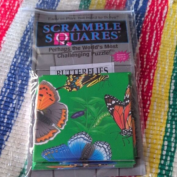90s Vintage Scramble Squares Butterfly Puzzle NIP - Picture 1 of 8